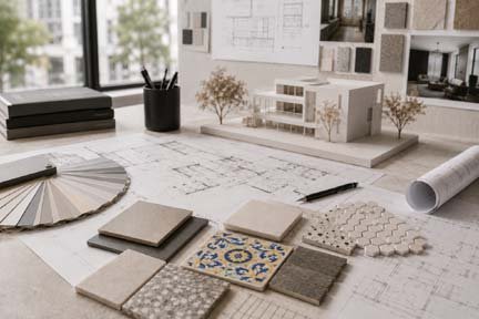 Architectural tile project planning