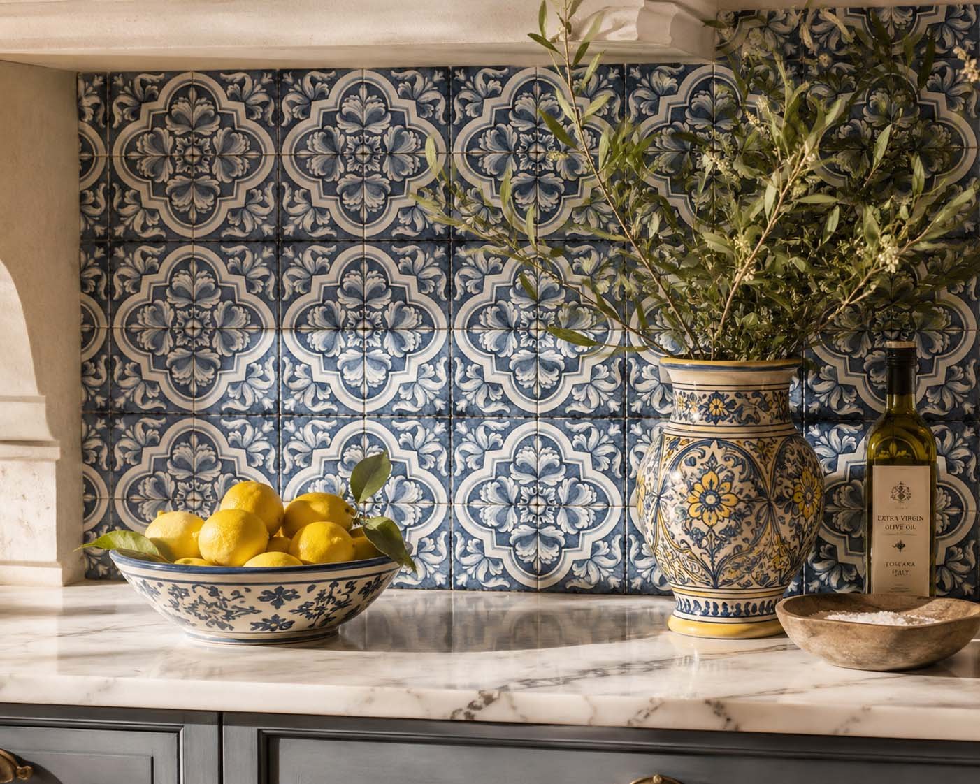 Italian tile kitchen