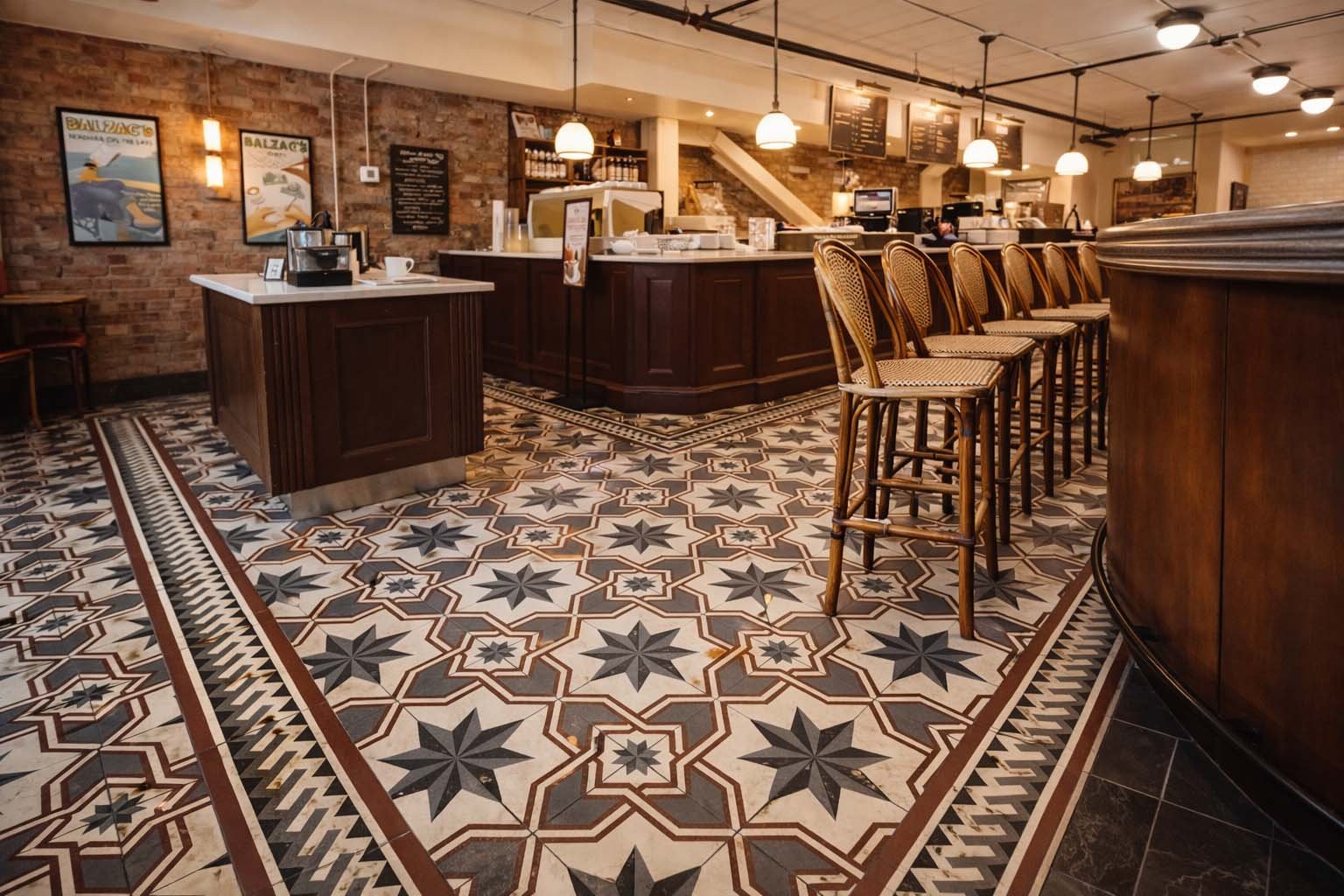Custom tile for floor applications