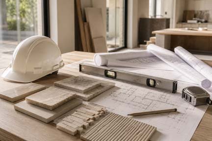 Builder and contractor tile installation