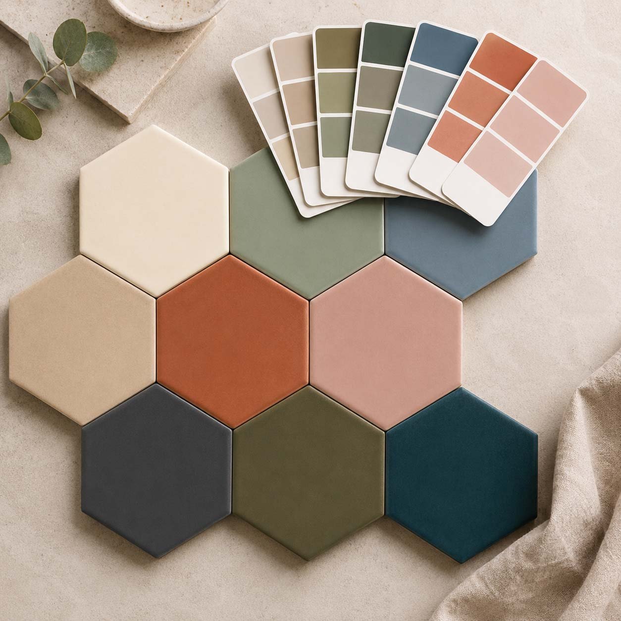 PANTONE matched glazed tile colors