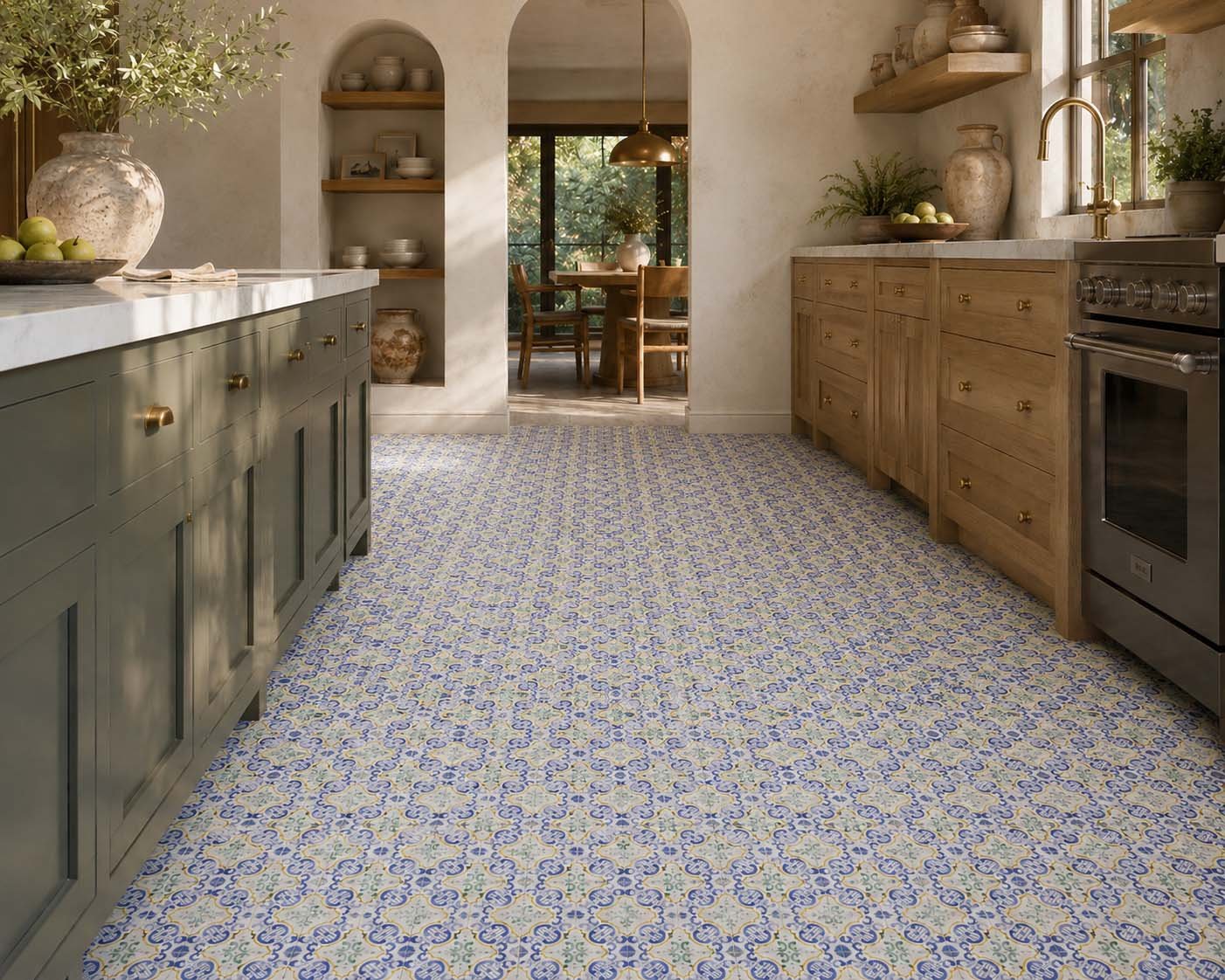 Hand Painted Floor Tiles
