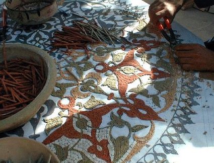 Handcut mosaic pieces