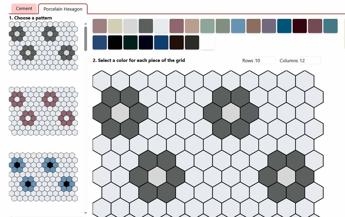 Custom Hexagon Mosaics