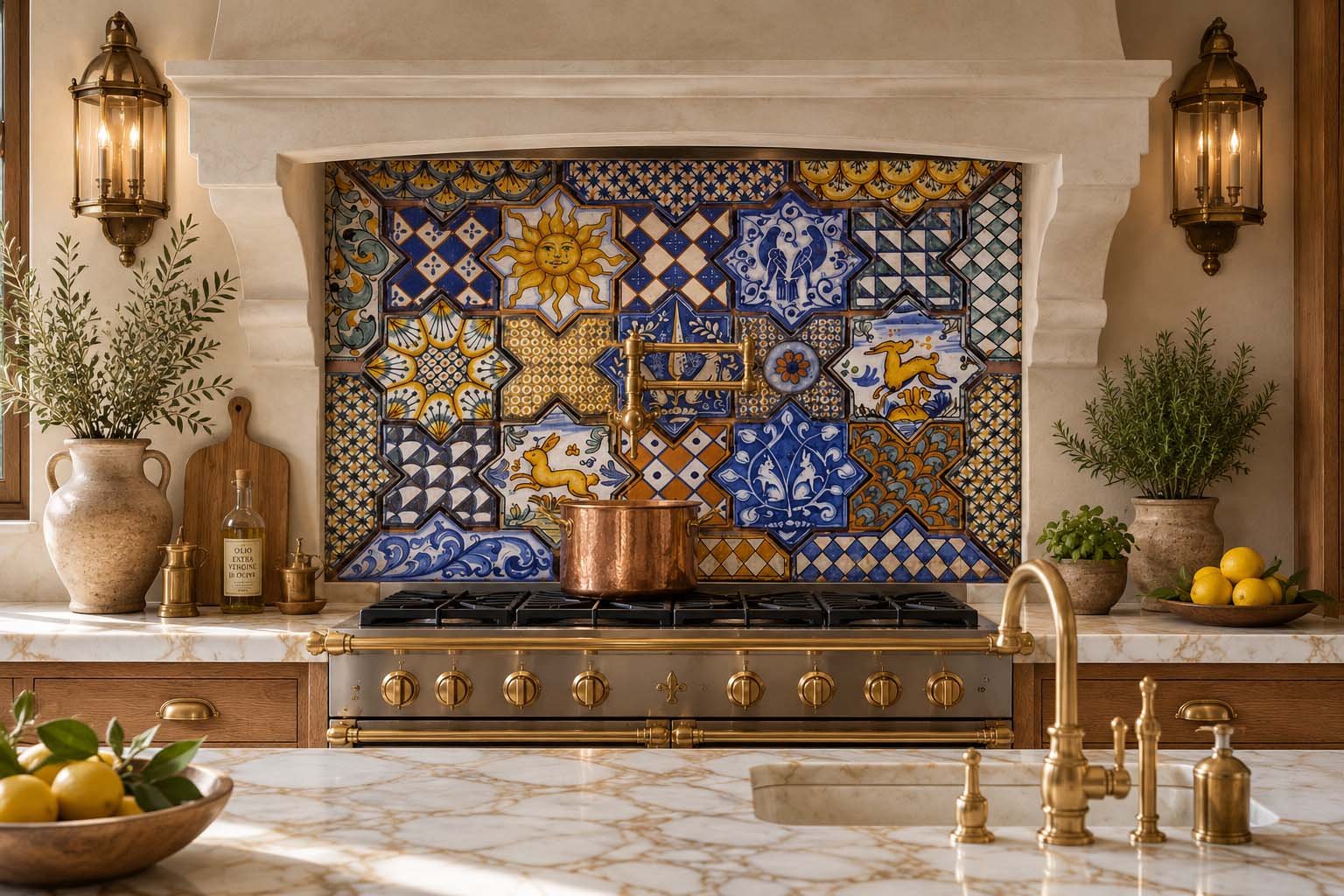 Italian Tile Murals